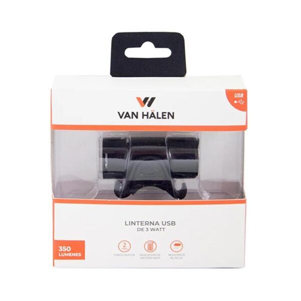 LUZ VAN HALEN LINTERNA USB 3 WATT 350L VAN-003